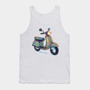 Dotted Scooter - Colored dots Tank Top